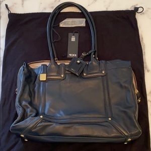 Tumi Turin Shopper Tote Black Leather
